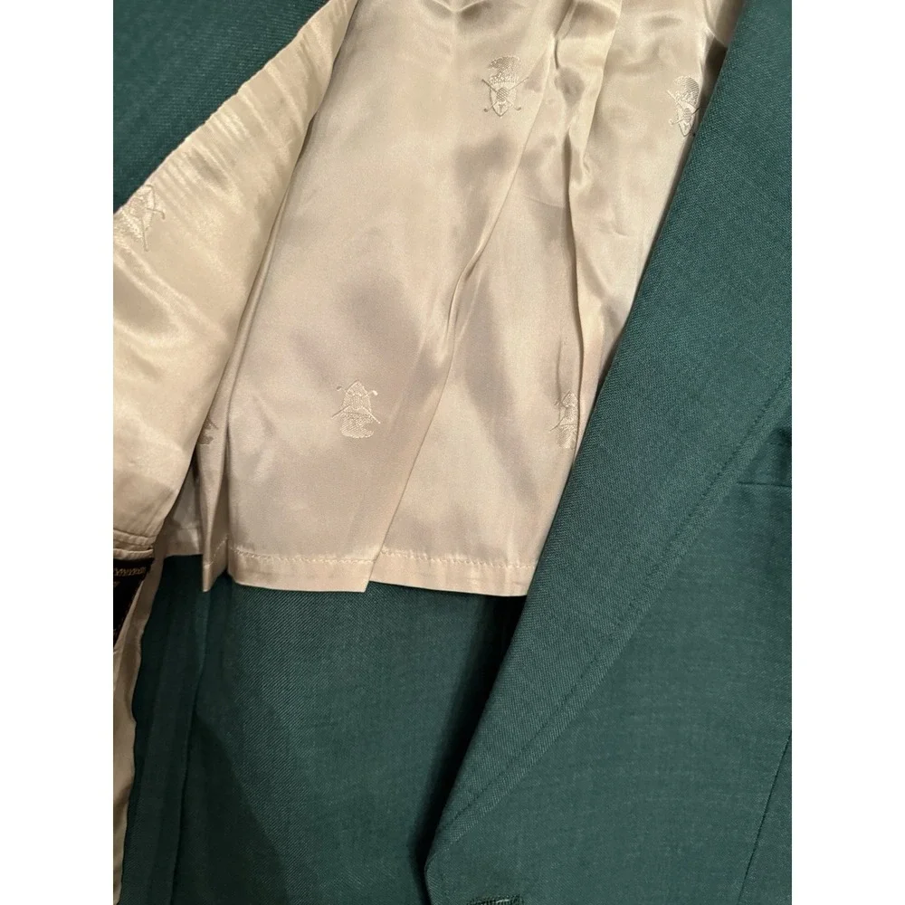 Vintage Jack Nicholson‎ Hart Schaffner Marx Men's Green Blazer Sz-44 preppy Rare